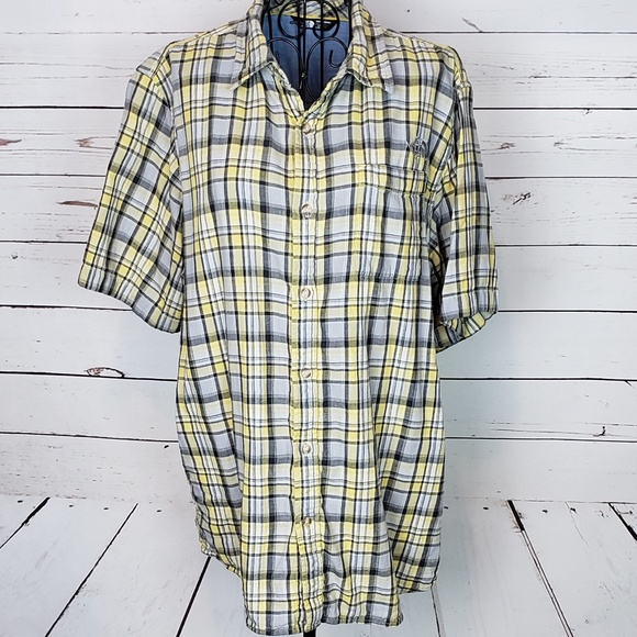The North Face Short Sleeve Plaid Button Down Shirt - Picture 1 of 7